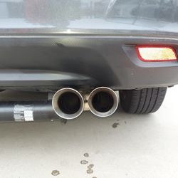 Nameless Stainless Steel Axle Back Exhaust Double Exit 3" Double Wall Tips Subaru Impreza/Crosstrek 2017- 2025