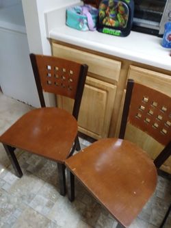 Two heavy chairs