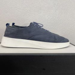 Wolf & Shepherd Cruise Navy Blue Suede Low Top Casual Sneakers Men's 10 US/43 EU