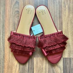 NWT a new day fringe sandals