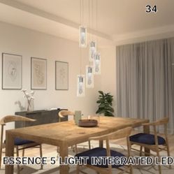Brand New Artika Essence 5 Lights Integrated Led Adjustable Pendant 