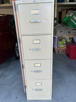 Metal file cabinet