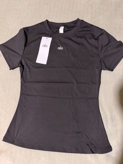 Alo Yoga BlackShort Sleeve T-Shirt