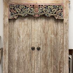 Beautiful Carved Teak Bali Door From Bali Aga