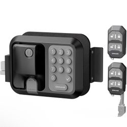 ONNAIS RV Door Lock Replacement – RV Keyless Entry Door Lock with 10 Digits Keypad, Dual-Door Remote Control and Backup Key. Fits Most RVs for Secure 