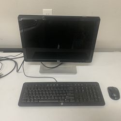 Hp 18 Inch Monitor, Printer, Keyboard And Mouse 