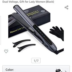 2 In 1 Hair Straightener and Curling iron 