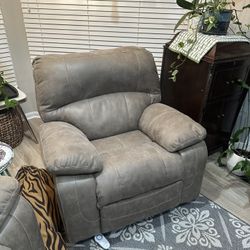 Power Recliner And Loveseat With Console