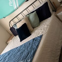 Cal King Bed Frame & 2 Night Stands
