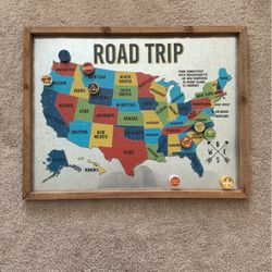 Magnetic Road Trip Map