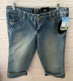 VTG Tara Jarmon Target Y2K Denim Low Rise Capri Pants Women’s Sz 11 NEW w/ Flaw