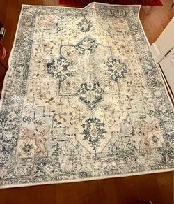 8 x 10 Blue/White Area Rug