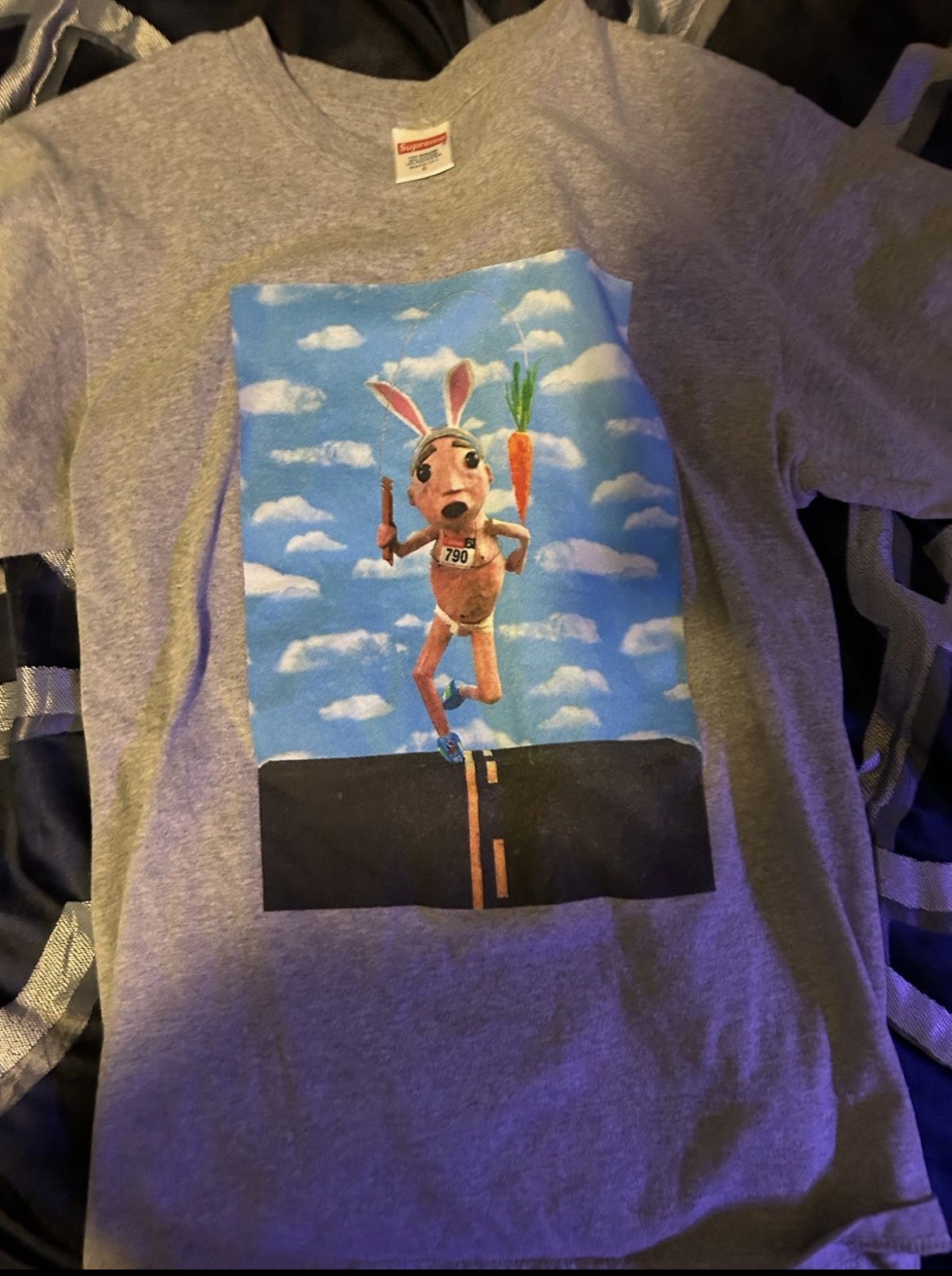 Supreme Mike Hill Runner Tee Carrot Bunny Run T-Shirt Size S