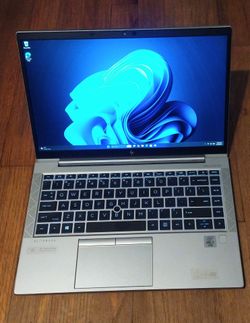 Fast Slim Metal HP EliteBook Laptop Intel Core i7 10th Gen CPU 16GB RAM 256GB SSD Infrared Cam LTE Cellular Modem WiFi/Bluetooth Wireless Windows 11 P