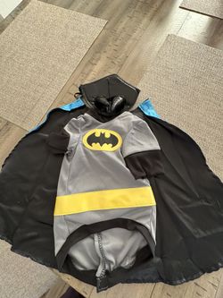BATMAN/WOMAN DOG COSTUME (M)