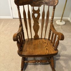 Vintage Wooden Rocking Chair 