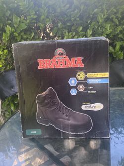 New Brahma Steel Toe Men’s Work Boots Size 7
