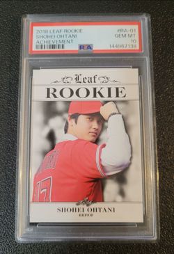 PSA 10 Gem Rc Shohei Ohtani 2018 Leaf Achievement Rookie Dodgers 💙