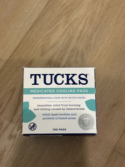 Tucks medicated cooling pads