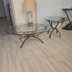 2 PC table set. End table and coffee table.