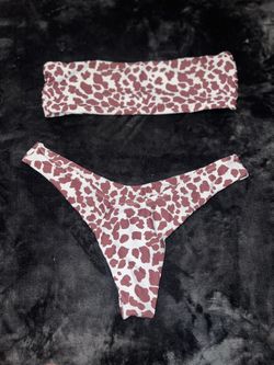 Brown Cow Printed Swimsuit