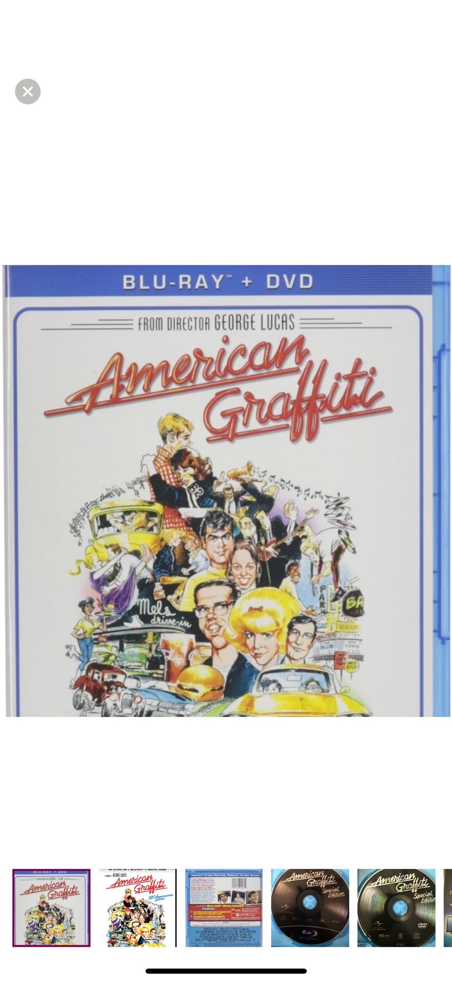 AMERICAN GRAFFITI BLU-RAY & DVD 2 DISC RON HOWARD RICHARD DREYFUSS HARRISON FORD