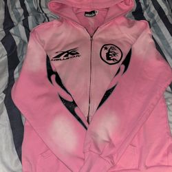 pink hellstar zip up 