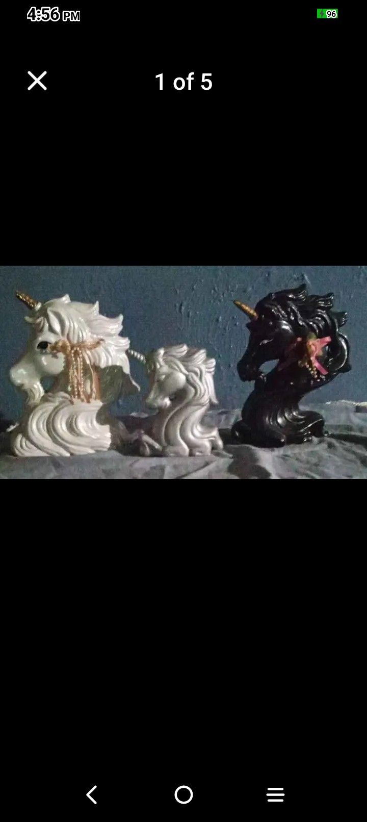 3 Vintage Unicorns .Excellent Condition