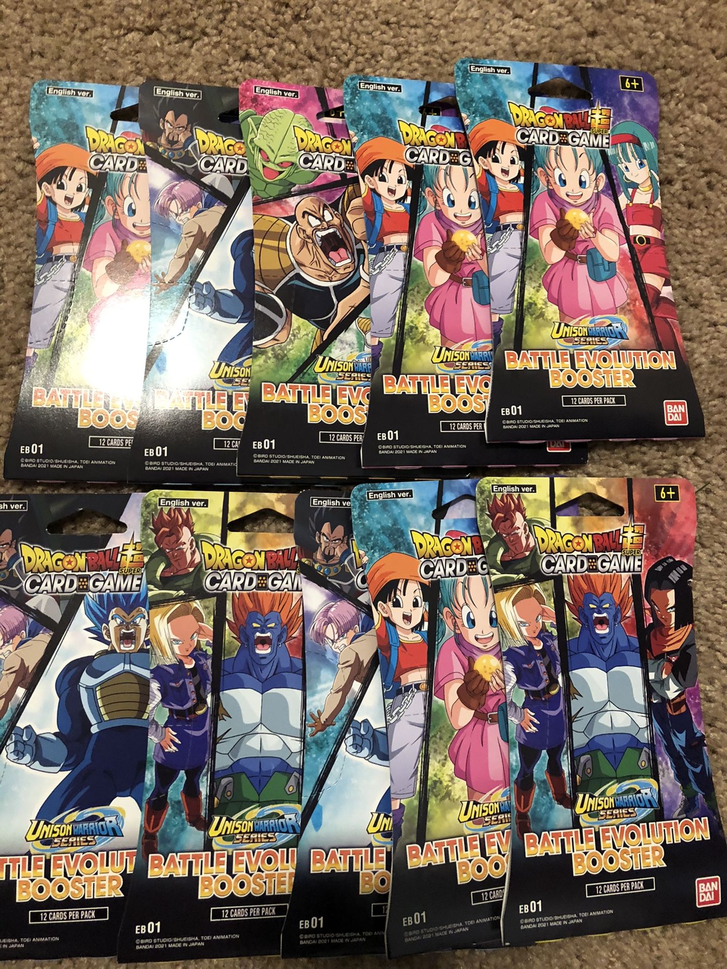 Dragon Ball Card Game Lot
