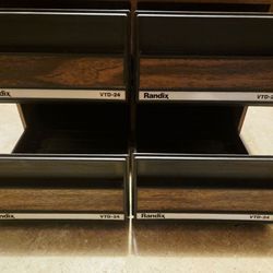 VHS Cassette Tape Storage Cabinet - Holds 24 VCR Tapes - 2 Drawers
