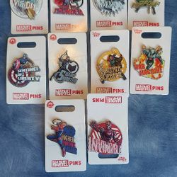 Disney Marvel Set Of 10 Pins New TAKING BEST OFFER