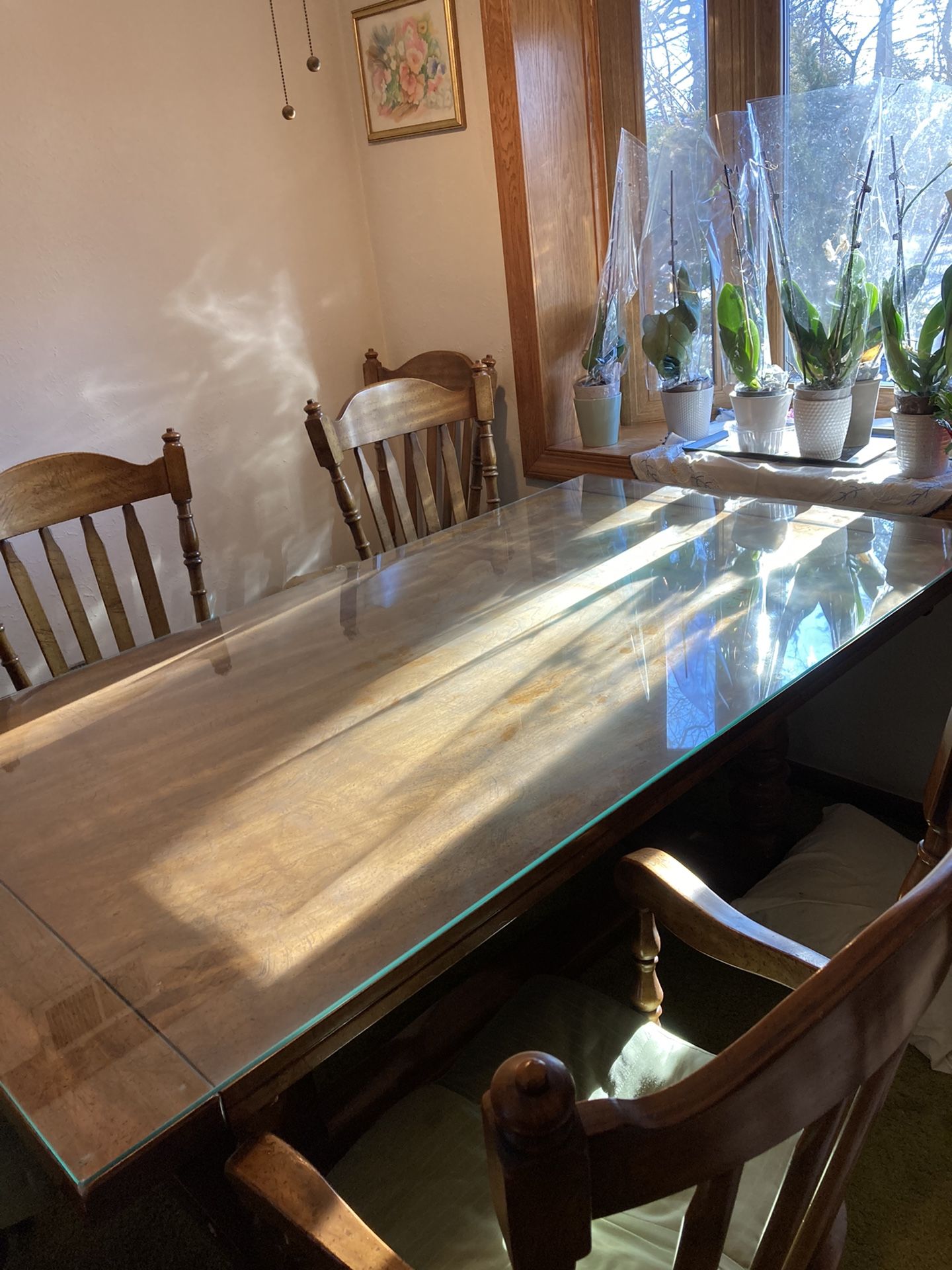 Dining Room Table With 6 Chairs Glass Top