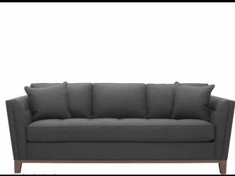 Blue/gray fabric sofa