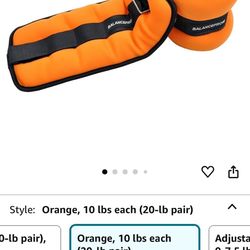 10 lb ankle weights - $15 for pair