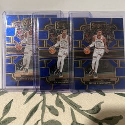 Victor Wembanyama Select RC Blue Lot Of 3 