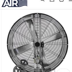 Maxx Air 42" High Velocity Drum Fan, Quiet Operation, Belt Drive Barrel Fan, 2-Speed, for Industrial, Commercial, Warehouse, and Workshop Use. 10,000 