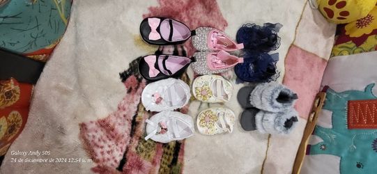 Baby girl shoes from 0 to 6 months