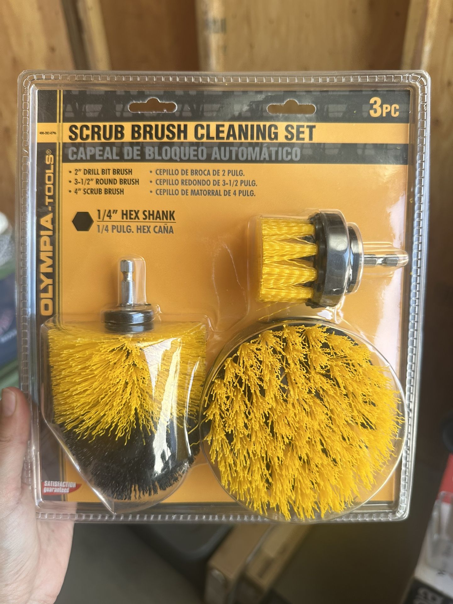 Olympia tools Scrub Brush Cleaning Set 3 Piece