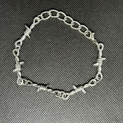 Silver Bar wire Bracelet- Adjustable Sizing 