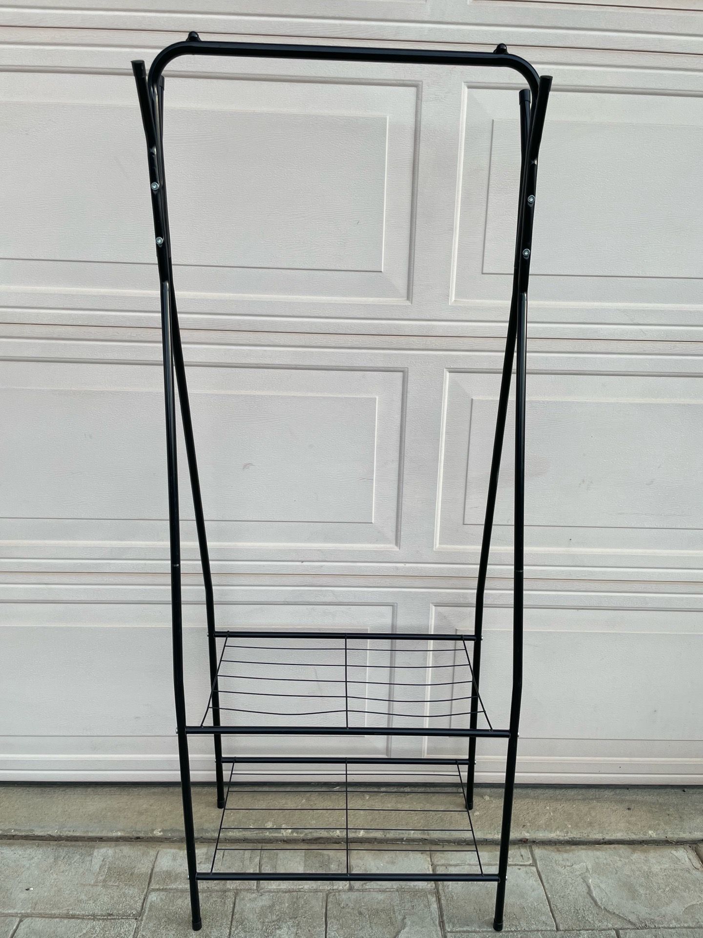 clothing and shoe rack