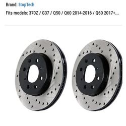 Stop tech Brake Rotors For Infiniti 355 Millimeter Big Brake Cars