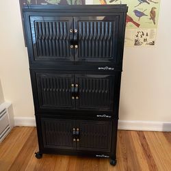 Collapsible drawer tower