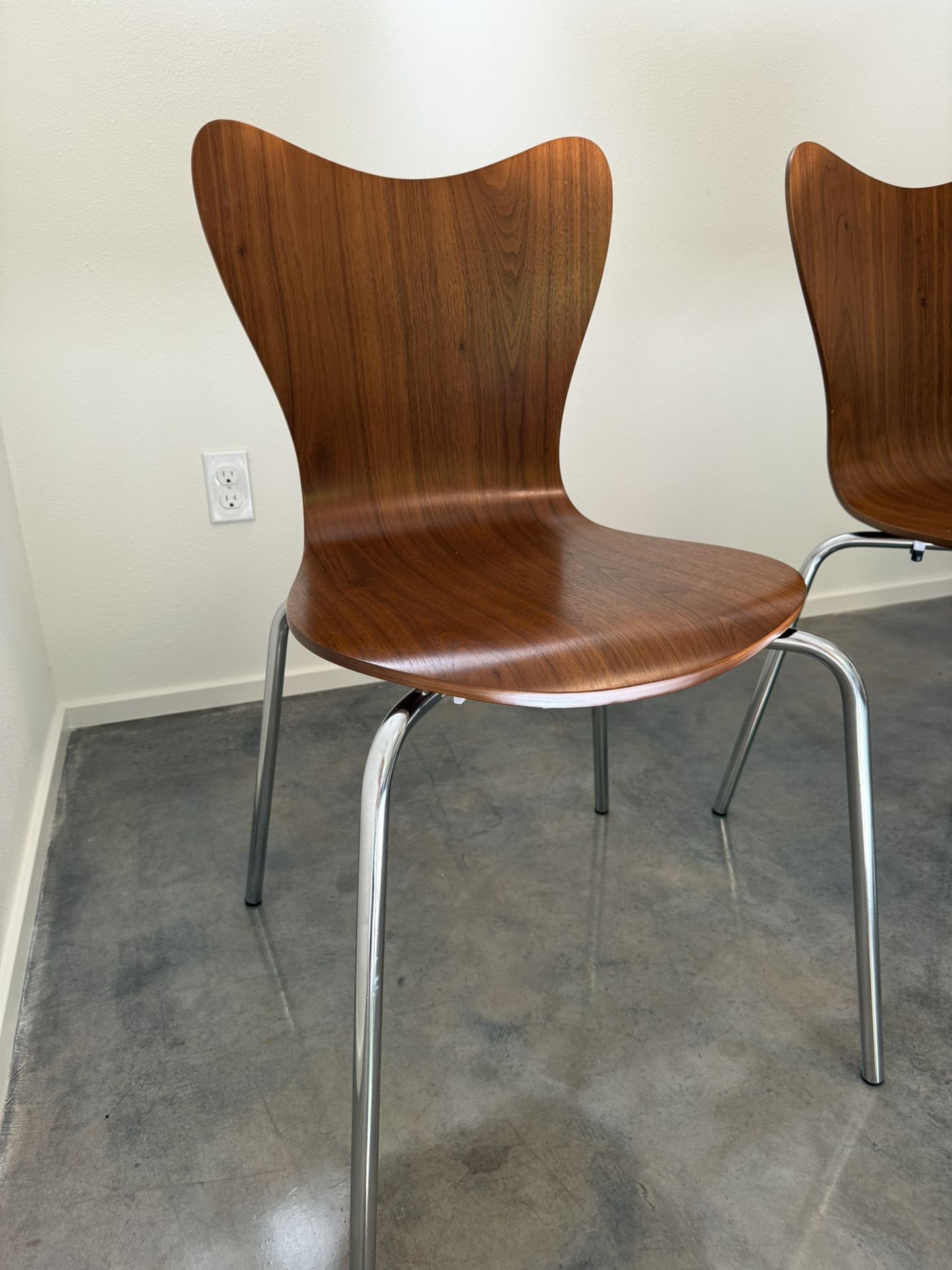 Set of West Elm Bentwood Dining Chairs – Walnut