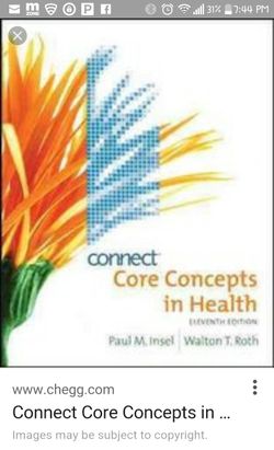 Connect core concepts in health