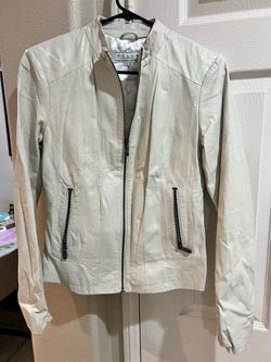 White Faux Leather Jacket
