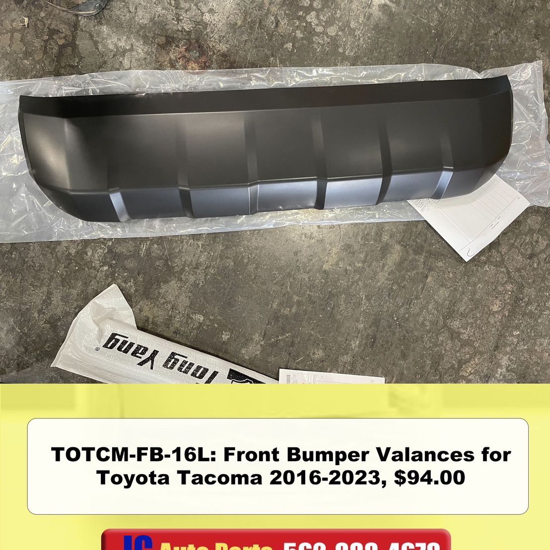 Front Bumper Valances For Toyota Tacoma 2016 2017 2018 2019 2020 2021 2022 2023