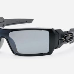 OAKLEY OIL RIG 009081 POLISHED BLACK/BLACK IRIDIUM POLARIZED SUNGLASSES