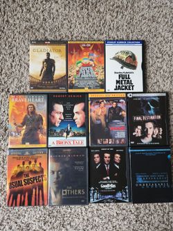 Assorted dvds