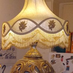 Antique Lamp With Fringes