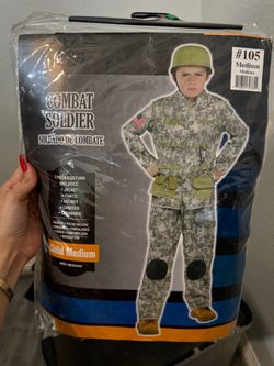Combat Soldier Kids Halloween Costume Medium